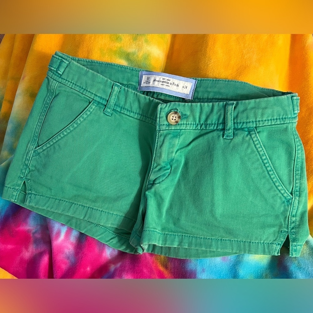 Classic Abercrombie & Fitch Cotton Shorts ~ Junior Size 00 ~ Waist 24